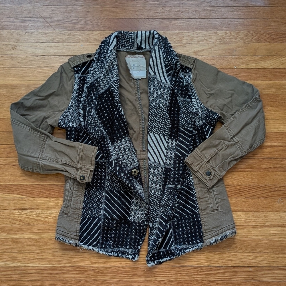 Hei Hei by Anthropologie olive green utility jacket, size SP